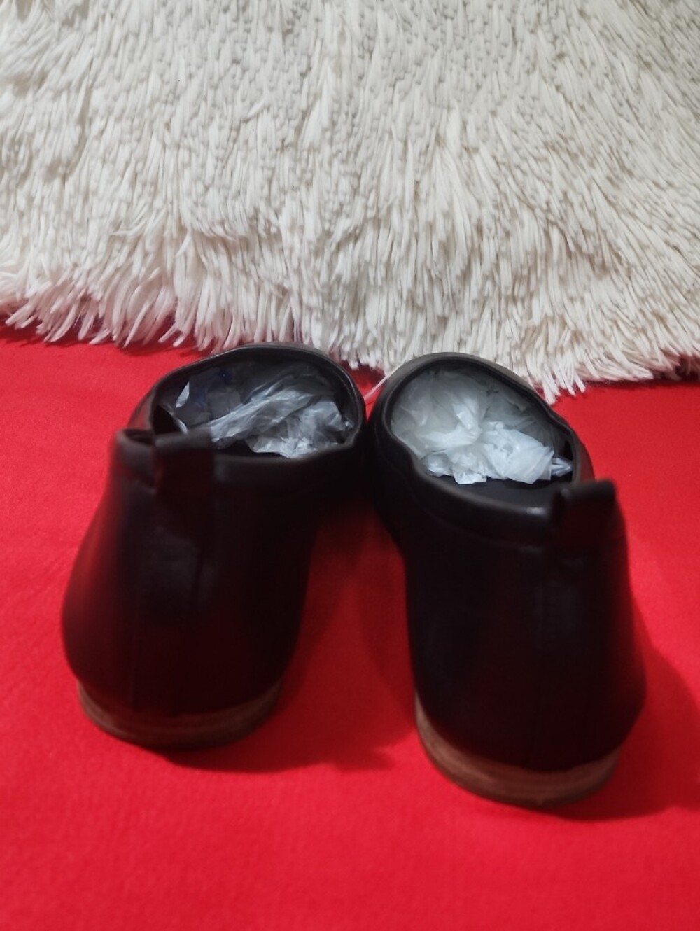 Clarks Fawna Soft Black Leather Slip-On Ballet Flats - Picture 6 of 12